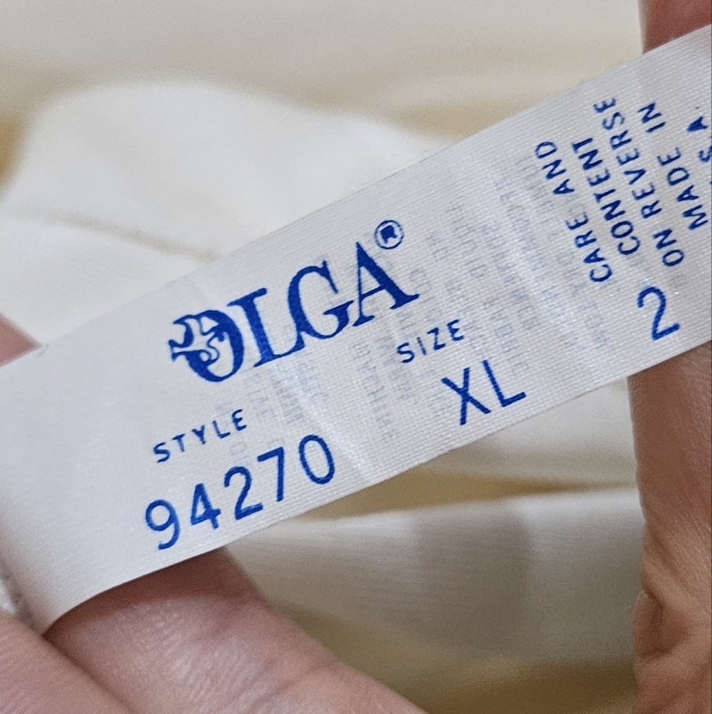Olga Vintage Rare Cream Nightgown With Robe - Picture 4 of 15